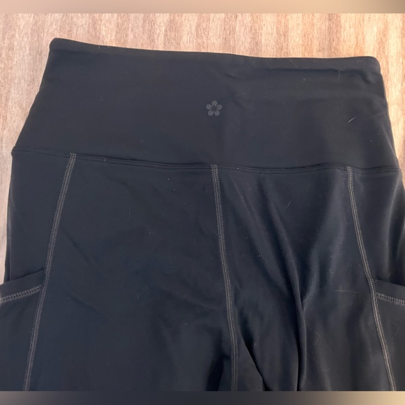 Navy Blue Athletic Leggings - Picture 3 of 3